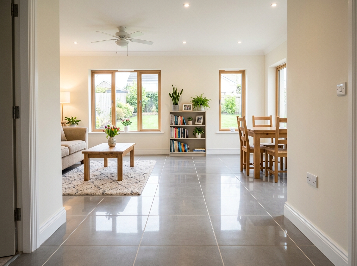 After: Sewage backup, ground floor